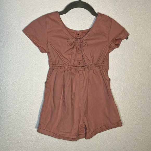Old navy romper 4t cotton tie back twill outfit - Picture 3 of 4